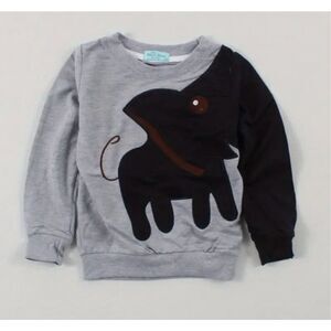 Baby Boys Humor Bear Elephant Pullover Sweatshirt Top - Sz 18-24 mo